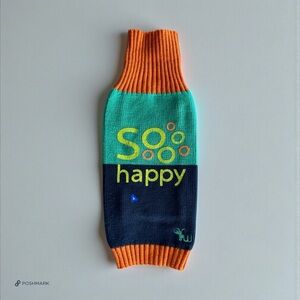 💖 So Happy Colour Block Dog Sweater 💖